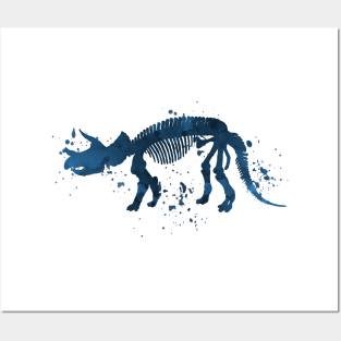 Triceratops skeleton Posters and Art